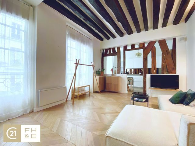 Appartement F2 à vendre - 2 pièces - 52.0 m2 - PARIS - 75004 - ILE-DE-FRANCE - Century 21 Alpha Marais